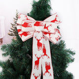 6M Christmas Ribbon Decoration Christmas Tree Twined Elk Ribbon New Year DIY Ribbon Bow Crafts Decorations