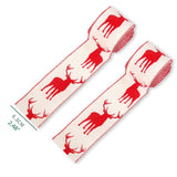 6M Christmas Ribbon Decoration Christmas Tree Twined Elk Ribbon New Year DIY Ribbon Bow Crafts Decorations - Rear View