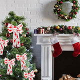 6M Christmas Ribbon Decoration Christmas Tree Twined Elk Ribbon New Year DIY Ribbon Bow Crafts Decorations - Extra Image