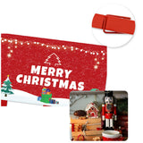 Christmas Card Holder Felt Wall Hanging Picture Holders with 40 Photo Clips Picture Frame Collage Decoration Christmas Cards Photo Paper Crafts