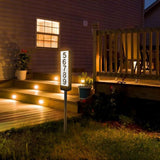 Solar Powered Lighted House Address Numbers Light LED Illuminated with Dual Color Outdoor Address Plaque for Home Yard Garden - Extra Image
