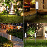 Solar Powered Lighted House Address Numbers Light LED Illuminated with Dual Color Outdoor Address Plaque for Home Yard Garden
