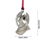 Pewter Christmas Tree Metal Pendant DIY Craft Hanging Decoration for Xmas Tree Home Party