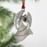 Pewter Christmas Tree Metal Pendant DIY Craft Hanging Decoration for Xmas Tree Home Party