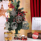 Pewter Christmas Tree Metal Pendant DIY Craft Hanging Decoration for Xmas Tree Home Party