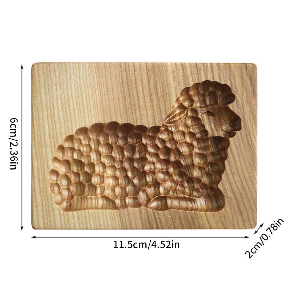 Christmas Wooden Mold Carved Press Stamp Molds Biscuit Cutters Christmas Decoration Kitchen Baking Tool
