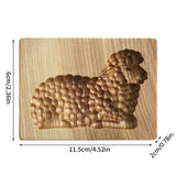 Christmas Wooden Mold Carved Press Stamp Molds Biscuit Cutters Christmas Decoration Kitchen Baking Tool