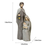 Christmas Nativity Figures Ornaments Resin Craft Traditional Nativity Scene Figures Resin Figures Statue Christ Birth of Jesus Ornaments