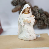 Christmas Nativity Figures Ornaments Resin Craft Traditional Nativity Scene Figures Resin Figures Statue Christ Birth of Jesus Ornaments