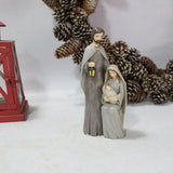 Christmas Nativity Figures Ornaments Resin Craft Traditional Nativity Scene Figures Resin Figures Statue Christ Birth of Jesus Ornaments - Rear View
