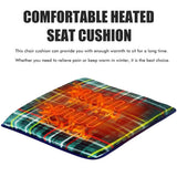 Heated Seat Cushion USB Power Bank Powered Seat Electric Heating Pad Cushion for Office Chair Car Wheelchair - Side View