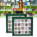 20 kinds of Mini Size Natural Crystal Agate Stone Rocks Minerals Fossils Kids Teaching Materials for Geology Enthusiasts Collection Gifts