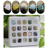 20 kinds of Mini Size Natural Crystal Agate Stone Rocks Minerals Fossils Kids Teaching Materials for Geology Enthusiasts Collection Gifts - Extra Image