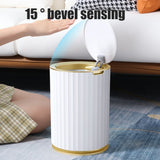 Smart Sensor Trash Waterproof Kitchen Bathroom Sensor Bin with Lid Large Capacity Garbage Waste Bin for Office and Bedroom - Extra Image
