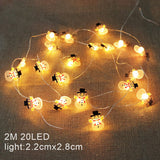 Christmas Decorations Snowman Santa Claus Deer Head Light String Led Copper Wire Light String for Christmas Tree Living Room and Bedroom Decor