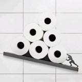 Floating Shelf Toilet Paper Holder Modern Wall Mount Organizer for Rolls Tissues Valentine's Day Gift