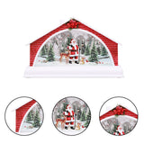 Christmas House Manger Snow House Decoration Night Light Home Furnishing Props Christmas Village House Ornament