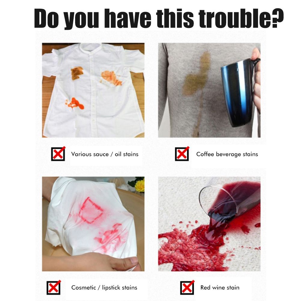Portable Stain Remover Roller Ball Cleaner Clothes Stain Remover Effectively Remove All Kinds of Stains Quick Decontamination