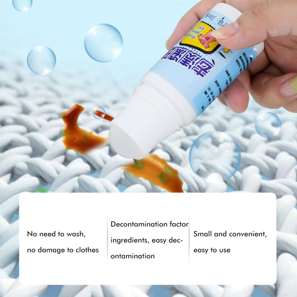 Portable Stain Remover Roller Ball Cleaner Clothes Stain Remover Effectively Remove All Kinds of Stains Quick Decontamination