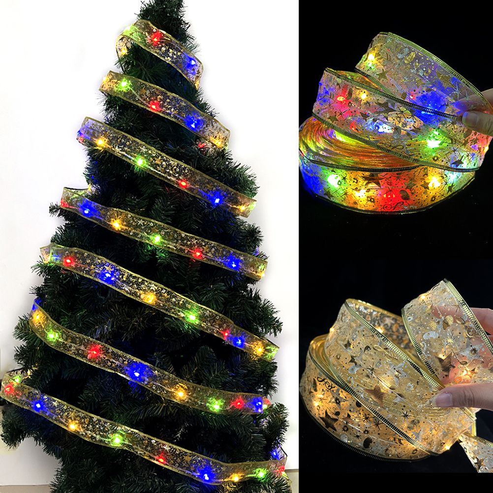 5 or 10 Meters Fairy Lights LED Ribbon Lights String Christmas Tree Glowing Lights for Rooms Gardens and Terraces