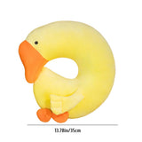 Japanese Anime Duck Plush Dolls Big Goose U Shaped Neck Pillow Cute Stuffed Animal Toy Travel Pillow Birthday Xmas Gift
