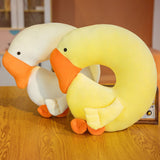 Japanese Anime Duck Plush Dolls Big Goose U Shaped Neck Pillow Cute Stuffed Animal Toy Travel Pillow Birthday Xmas Gift - Rear View