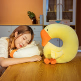 Japanese Anime Duck Plush Dolls Big Goose U Shaped Neck Pillow Cute Stuffed Animal Toy Travel Pillow Birthday Xmas Gift - Extra Image