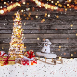 Christmas Artificial Snow Decoration Christmas Glitter Snow Blanket Christmas Snow Rug - Top-Down View