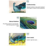 Christmas Tree Decorations 3D Simulation Peacock Decoration Artificial Feather Pendant for Gardens and Courtyards
