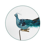 Christmas Tree Decorations 3D Simulation Peacock Decoration Artificial Feather Pendant for Gardens and Courtyards