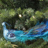 Christmas Tree Decorations 3D Simulation Peacock Decoration Artificial Feather Pendant for Gardens and Courtyards
