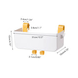 Bed Organizer Plastic Bedside Storage Hanging Basket Bed Table Shelf Basket Rack Organizer - Front View