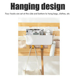 Bed Organizer Plastic Bedside Storage Hanging Basket Bed Table Shelf Basket Rack Organizer