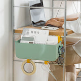 Bed Organizer Plastic Bedside Storage Hanging Basket Bed Table Shelf Basket Rack Organizer - Close-Up Angle