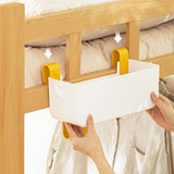 Bed Organizer Plastic Bedside Storage Hanging Basket Bed Table Shelf Basket Rack Organizer - Extra Image