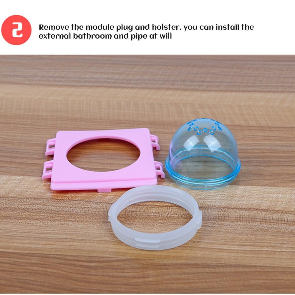 Hamster Tubes Set Transparent Hamster Cage Toys DIY Connection Tunnel Track Rat Toy