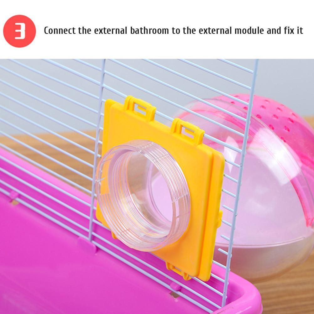 Hamster Tubes Set Transparent Hamster Cage Toys DIY Connection Tunnel Track Rat Toy