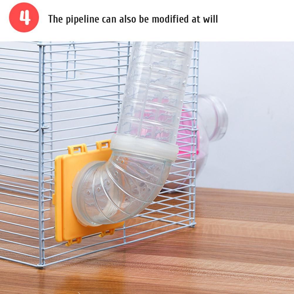 Hamster Tubes Set Transparent Hamster Cage Toys DIY Connection Tunnel Track Rat Toy