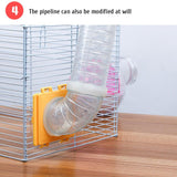 Hamster Tubes Set Transparent Hamster Cage Toys DIY Connection Tunnel Track Rat Toy