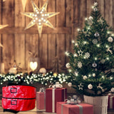 Double Layer Christmas Wreath Storage Bag Large Capacity Wreath Storage Container Wreath Storage Box with Dual Zippers and Handles