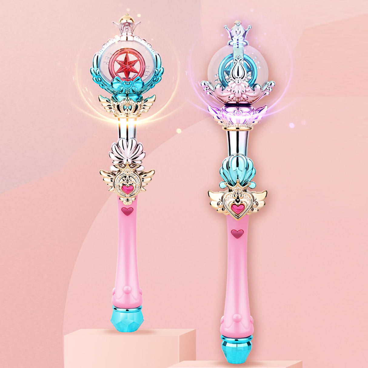 Luminous Fairy Wand Stick Princess Lighting Sticks Cute Mini Toy Christmas New Year Birthday Gift