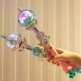 Luminous Fairy Wand Stick Princess Lighting Sticks Cute Mini Toy Christmas New Year Birthday Gift