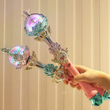 Luminous Fairy Wand Stick Princess Lighting Sticks Cute Mini Toy Christmas New Year Birthday Gift