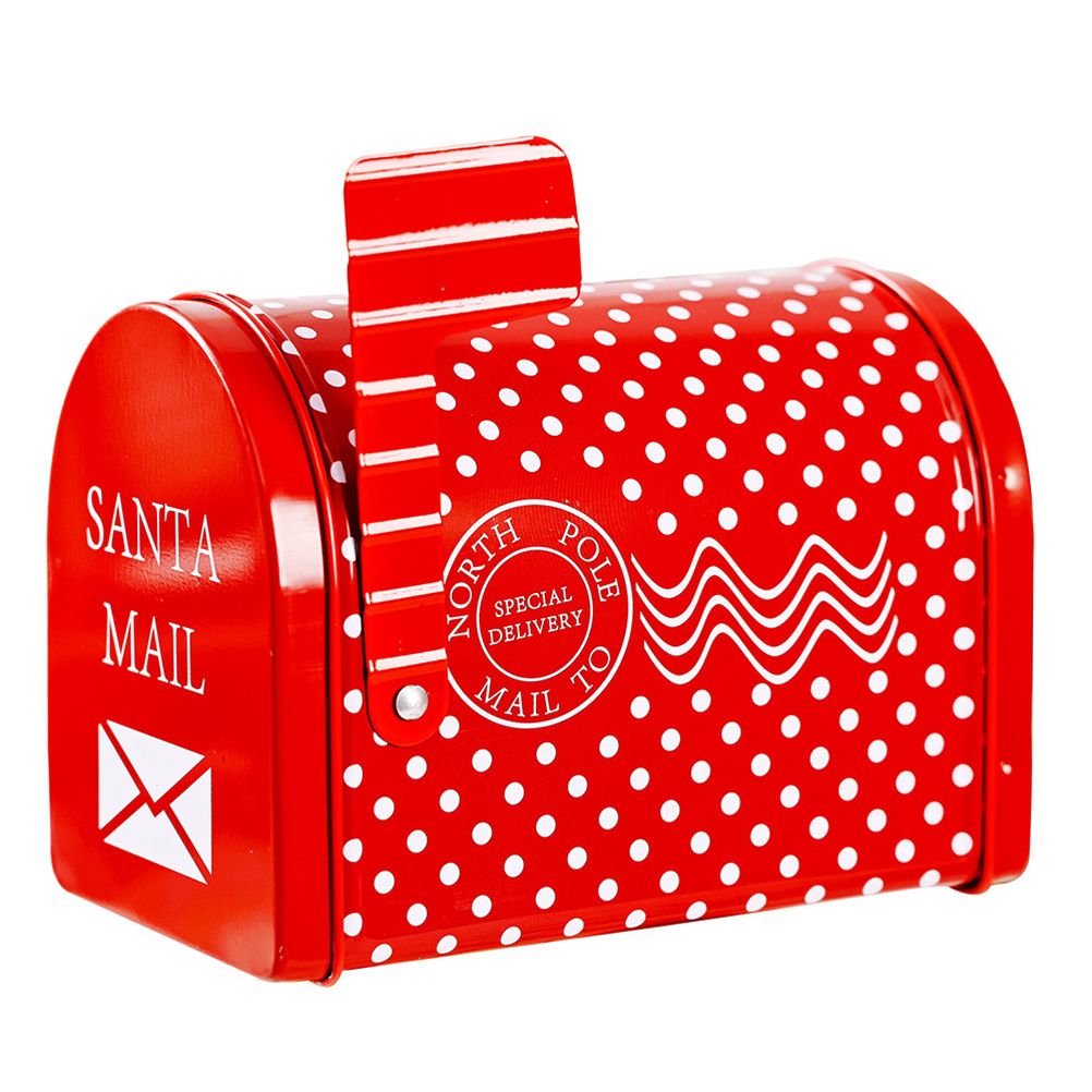Christmas Mailbox Iron Box Children Iron Gift Box Envelope Box Christmas Home Garden Outdoor Decorations