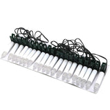 USB LED Candle Lamp Warm White LED Flameless Christmas Candle String Lights with Tree Clips Holiday Party Decoration - Front View