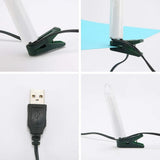 USB LED Candle Lamp Warm White LED Flameless Christmas Candle String Lights with Tree Clips Holiday Party Decoration - Top-Down View