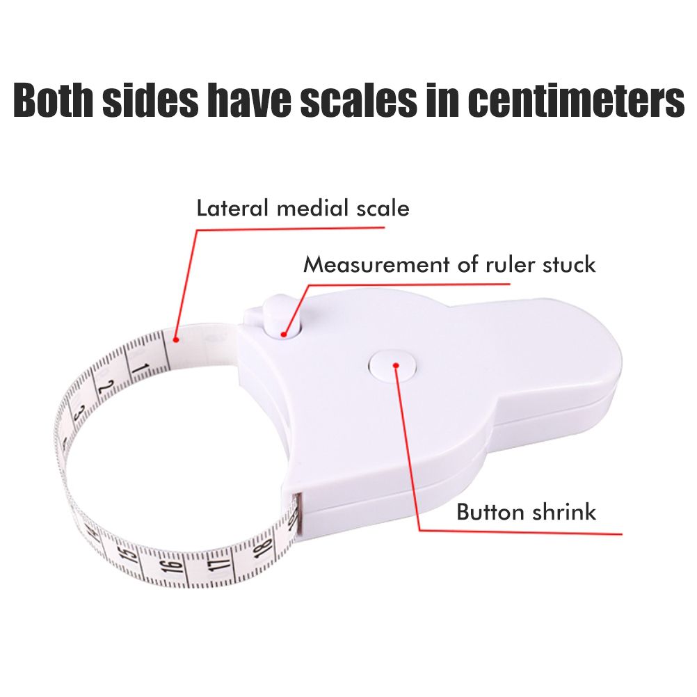 Automatic Telescopic Tape Measure Portable Body Measuring Tape Retractable Ruler Tool Caliper for Body Measurement