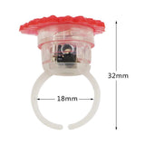 50Pcs Christmas LED Finger Lights Cute Cartoon LED Rings Party Favors for Kids Adults Light Up Toys Rings Stocking Stuffers