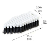 Household Cleaning Brush Bendable Scrub Brush Kitchen Tool Grip Scrub Brush for Cleaning - Front View