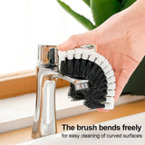 Household Cleaning Brush Bendable Scrub Brush Kitchen Tool Grip Scrub Brush for Cleaning - Extra Image